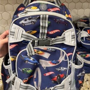 Pottery Barn Kids Hot Wheels size small backpack